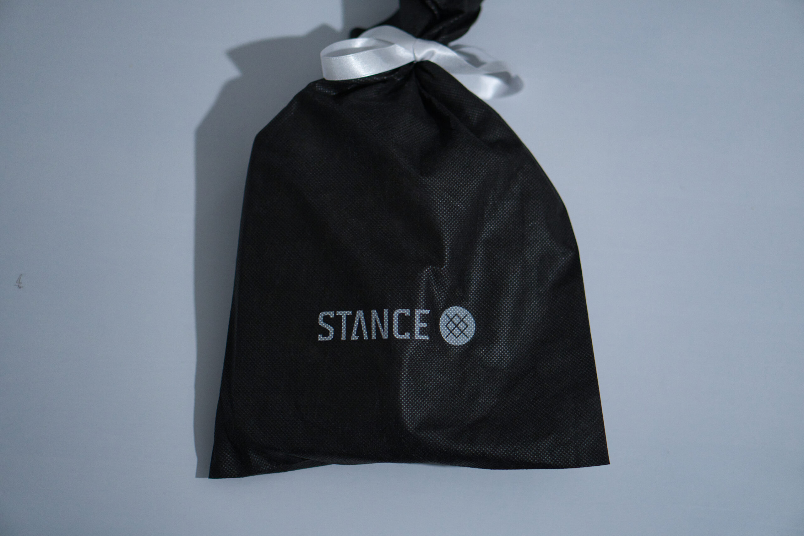STANCE ソックスが入った黒の巾着袋