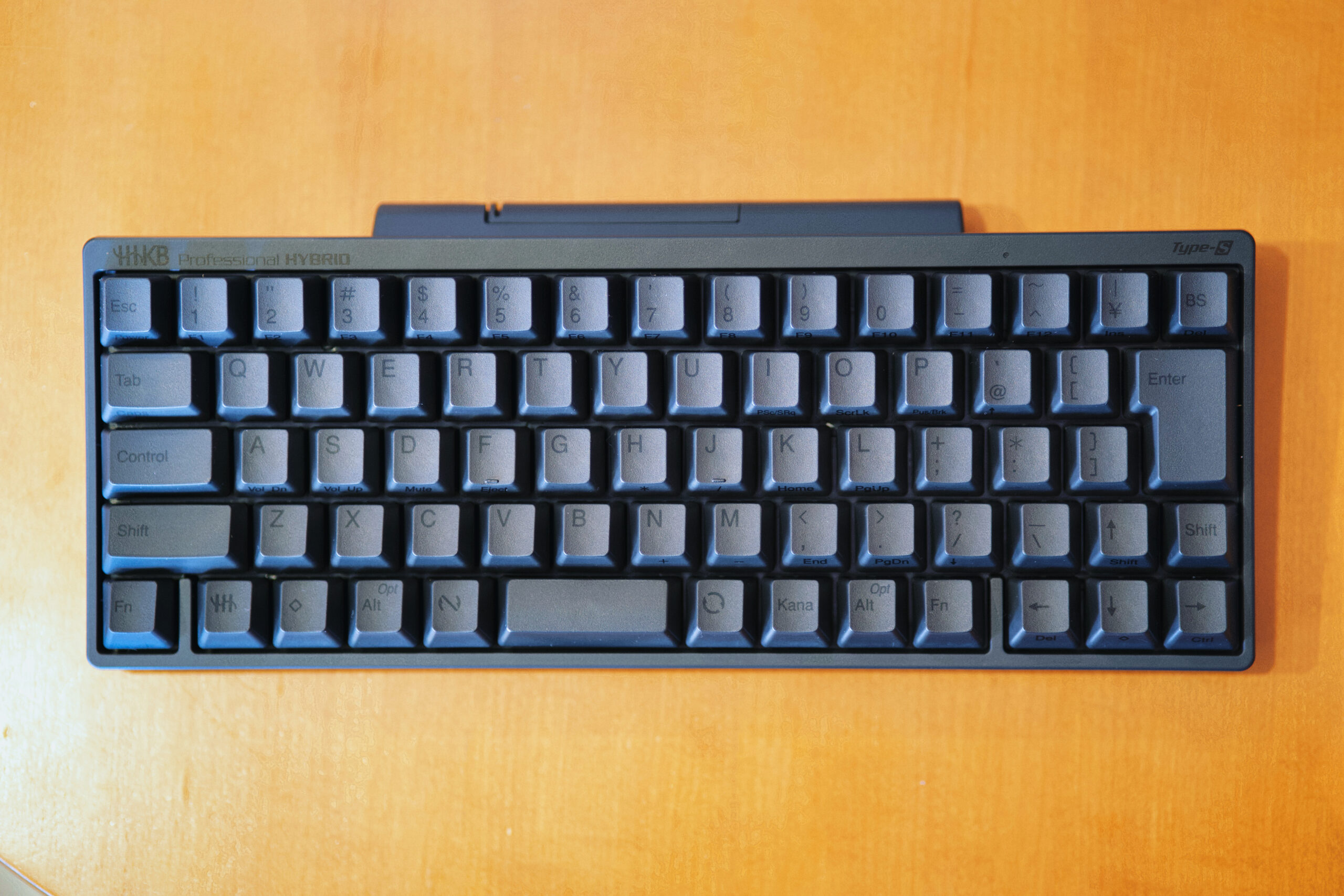 HHKB Professional HYBRID 日本語配列（墨）の俯瞰全体像