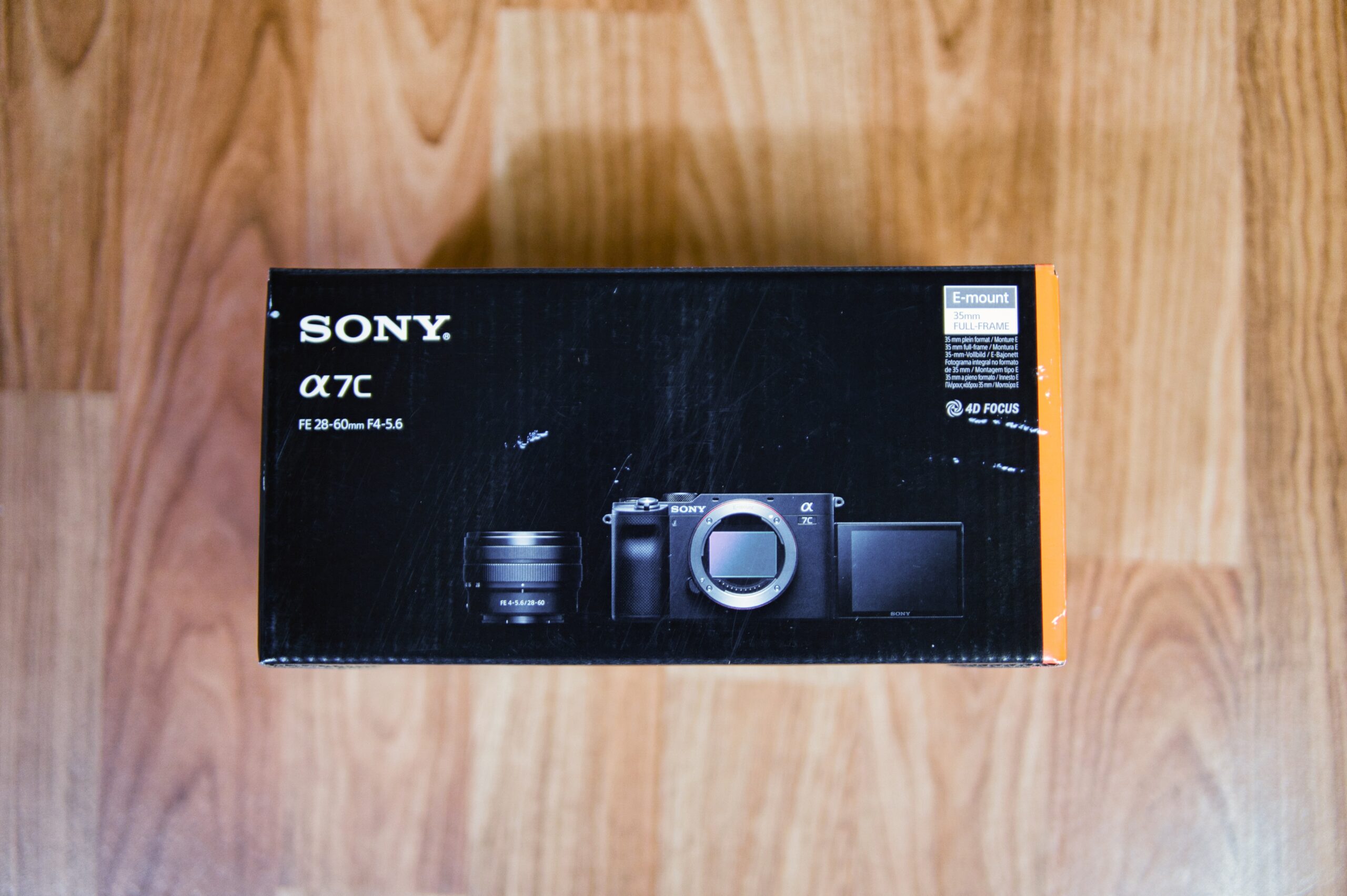 Sony α7C パッケージ背面のスペック表記